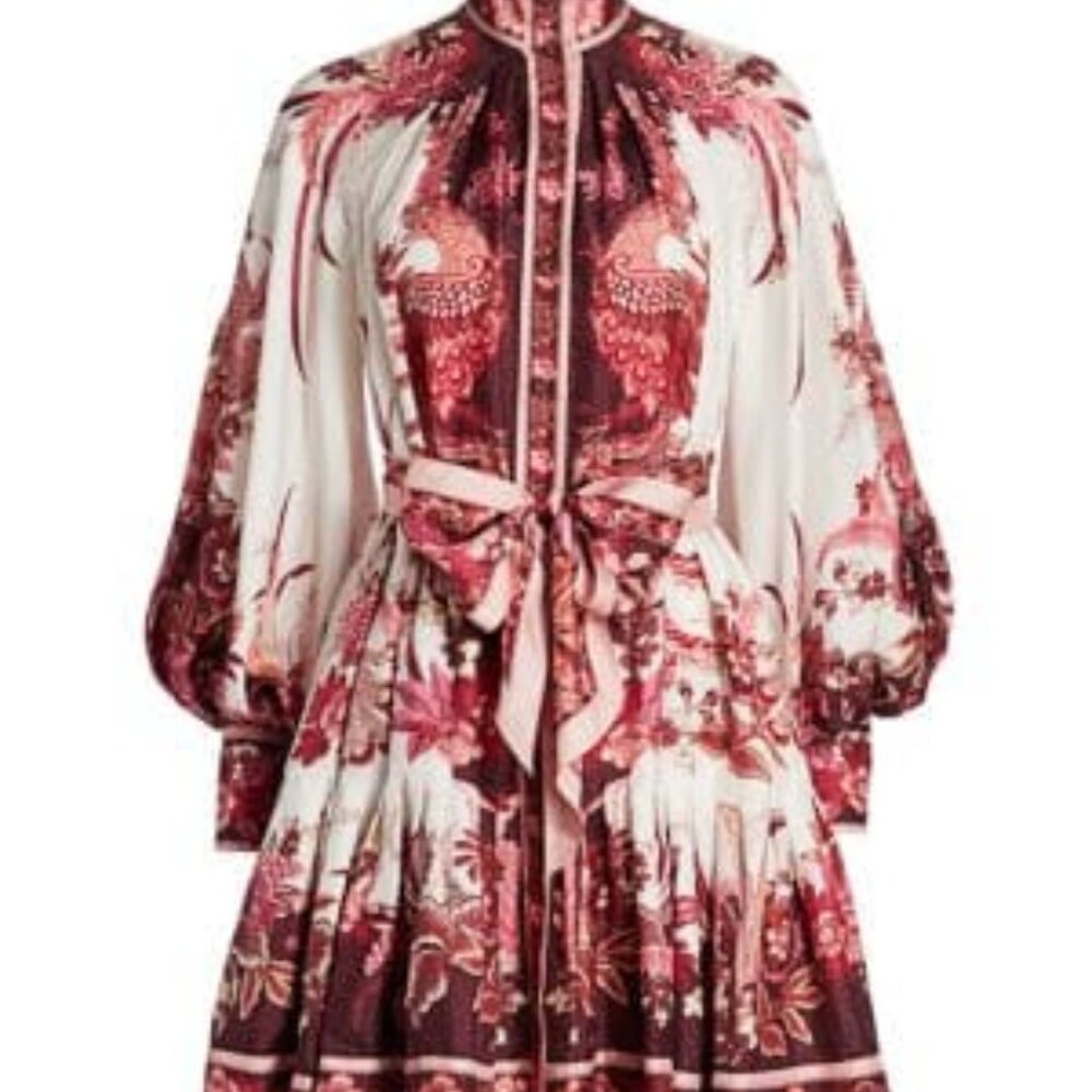 Zimmermann Wavelength Placement Printed Dress